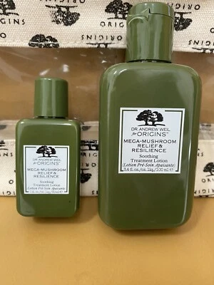 $2.99 • Buy Origins Mega-Mushroom Relief Resilience Soothing Treatment Lotion - 3.4oz & 1oz
