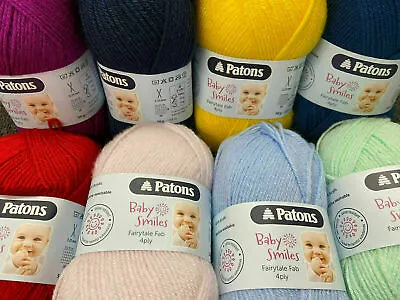 Patons Baby Smiles Wool Yarn Fairytale Fab 50g 4ply Various Colours Fairy Tale • £1.90