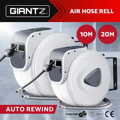 Giantz Air Hose Reel Retractable 10/20m Auto Rewind Wall Mount Compressor Garage • $53.95