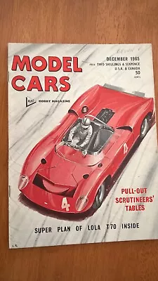 Scalextric Model Cars Magazine December 1965 The Golden Age Of Slot Racing !! • £5