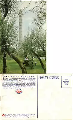 Fort Meigs Monument Perrysburg Ohio OH Vintage Unused Old Postcard • $1.89