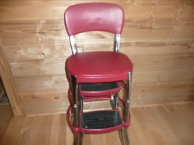 Vintage Red Cosco Stool Good Condition Has Been Repainted. • $49.99