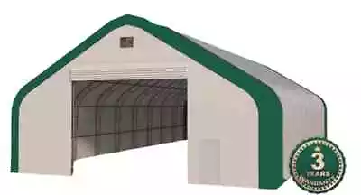 20'X33'X16' Double Truss Storage Canopy Fully Enclosed 22oz PVC Fabric Shelter • $6600