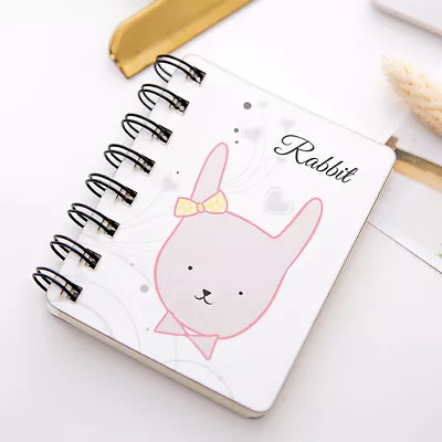 £3.47 • Buy Student Diary Easy Carry Mini Pocket Notepad Small Book Cartoon Rabbit Notebook