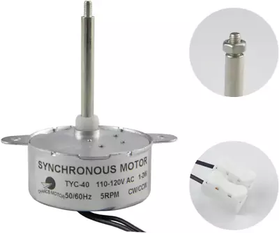 CHANCS TYC-40 110V AC Small Gear Synchro Motor 5/6RPM CW/CCW By Electric Motor • $18.59