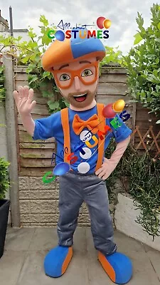 Hire Blippi Lookalike Costume Mascot Fancy Dress Hire Delivery Within UK • £50