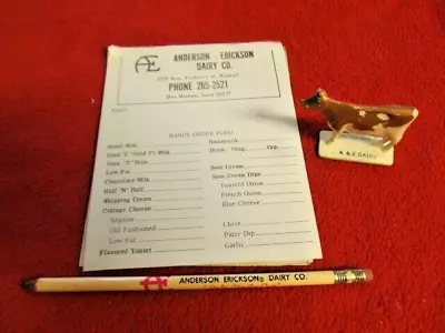 Anderson-erickson Dairy Co. Pencil Order Pad & Cow Des Moines Ia • $14.50