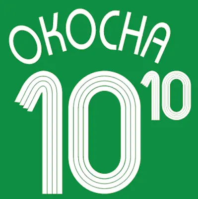 £13 • Buy Nigeria Okocha Nameset 2006 Shirt Soccer Number Letter Heat Print Football Home
