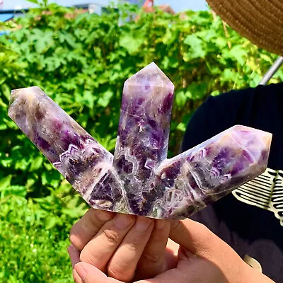 1.46LB Natural Dream Amethyst Crystal Column Magic Wand Obelisk Point Healing • $158.25