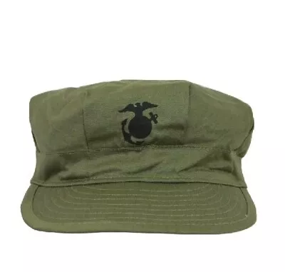 WW2 Military  P44 USMC Marine Corps  HBT Cap  Hat -all Sizes • $50