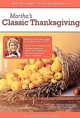 Martha Stewart Holidays: Classic Thanksgiving (DVD 2005) • $6