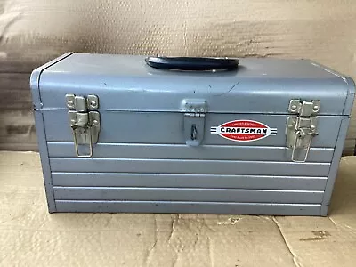 Vintage Old Craftsman Limited Edition Steel Tool Box NoTray 18 X8 X9 • $32