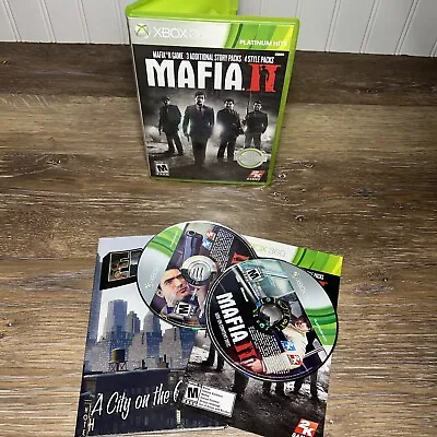 Mafia II - Platinum Hits (Microsoft Xbox 360 2011) Complete W/Poster - Tested • $11.99