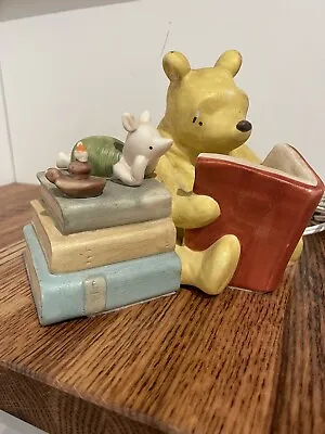 Disney Classic Pooh Small Lamp Pooh Piglet Reading Books Electric Plug-in.  29 • $39.99