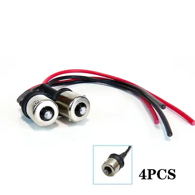 4pcs 7506/1156 180° Male Adapter Wiring Harness Light Bulb Tail Signal Retrofit • $10.88