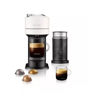 Nespresso Vertuo Next 11710 Coffee Machine With Milk Frother By Magimix WHITE K8 • £16.40