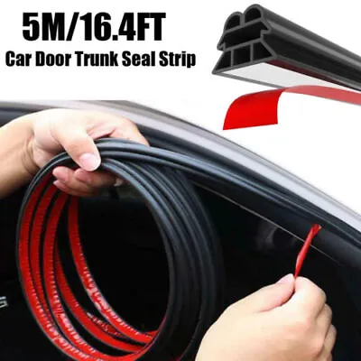 5M Car Door 3Layer Rubber Seal Strip Sound Insulation Weatherstrip Sealing Strip • $15.03