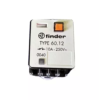 Finder Relay & Socket 240 Volt Coil DPDT 60.12 • £12