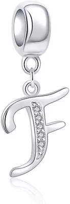 LETTER CHARMS SILVER S925 Sterling Silver Charms By Charm Heaven A B C D E • $27.95