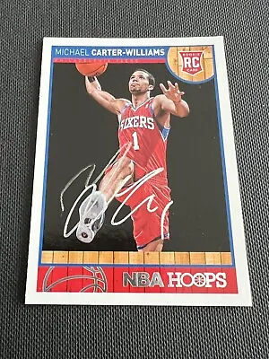 Michael Carter-Williams Signed 2013-14 Panini Hoops Card Auto 76ers NBA COA • $5.99