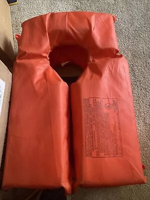 Stearns Type II 2 PFD Life Jacket Adult Universal Model KF Orange • $15