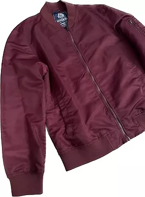 XL Maroon BOMBER JACKET Full Zip American Rag Light Coat Burgundy Nike Golf Red • $45