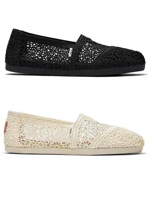 TOMS Women's Alpargata Moroccan Crochet Slip-On Shoes With Ortholite Insole.BNIB • $44.99