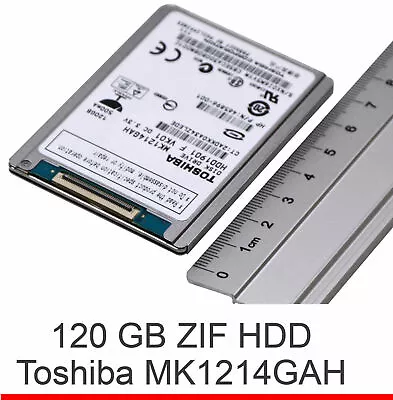 120GB 18   45 CM Zif Pata Toshiba MK1214GAH Hard Drive HDD Small And Quick • £62.45