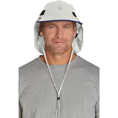 Coolibar UPF 50+ Men's Caleb Convertible Fishing Cap • $49