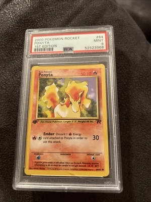 $0.99 • Buy 2000 Pokemon 1st Edition Team Rocket Ponyta #64/82 PSA MINT 9
