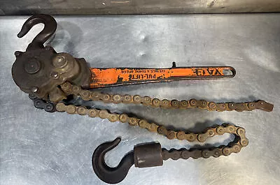 Yale 1-1/2 Ton Chain Pull Lift Come A Long. Used Surplus. Item ID 2 • $174.99