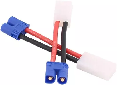 Male EC3 Connector To Female Tamiya Adapter/Convertor Wire 14AWG C8008B 1pc • £3.99