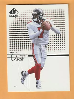 Michael Vick Atlanta Falcons 2002 SP Authentic #56 Virginia Tech Hokies 10V • $2