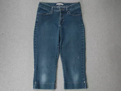 TE03458 *LEE* SLENDER SECRET LOWER ON THE WAIST CAPRI CROPPED WOMENS JEANS Sz4M • $18