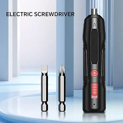 Cordless Mini Rechargeable Electric Screwdriver Drill Bits Set Power Tool USB • $12.87