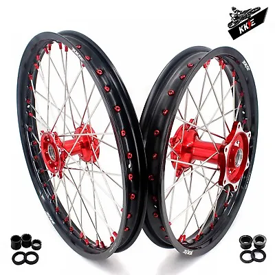 KKE 21  19  Motorcycle Spoke Wheels Rims Set For HONDA CRF250R 2004-2013 CRF450R • $449