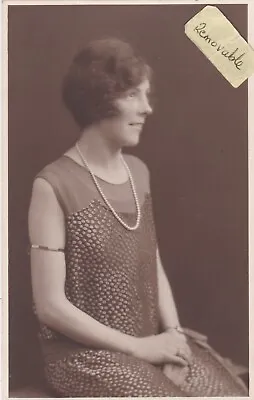 Old Photo Woman Fashion Dress Darlington 1920s Social History Bb 332 • £1.99