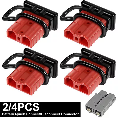 2/4Pcs Battery Quick Connector Kit 2-4/6-12 Gauge Battery Cable Connector BiWby • £9.11