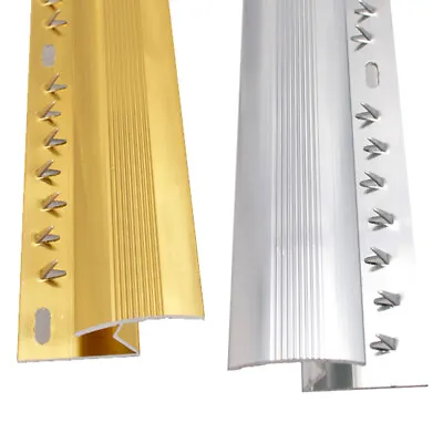 Carpet To Tile Wood Laminate Metal Z Door Bar Trim Threshold Brass & Silver  • £8.49