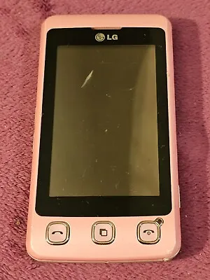 LG KP500 Cookie Pink Mobile Phone - Untested • £1.99