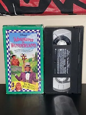 Disney's Adventures In Wonderland No 3 The Missing Ring Mystery VHS Vintage 1993 • $5.99