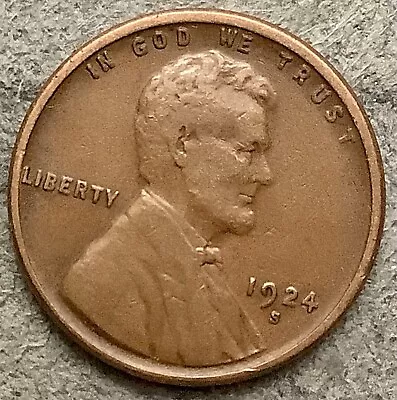 1924 S * Lincoln Wheat Cent - Better Grade ~ X855 • $6.95