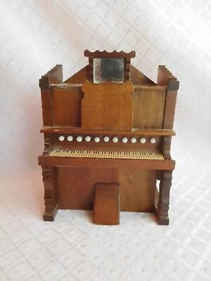 Vintage Shackman Wooden Dollhouse Piano Music Box Upright Miniature • $9.99