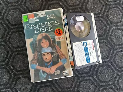 📼 Continental Divide - Beta - Betamax Movie Tape - Comedy - Ex Rental • $5