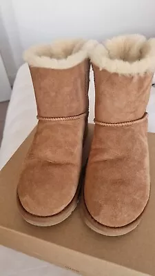 UGG Australia Mini Bailey Bow II Boot Women's Boots - Chestnut UK 6.5 • £40