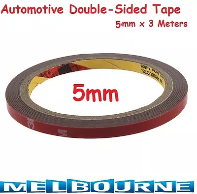 5mm Automotive Double Face Sided Tape Auto Grade 3 Meters Acrylic Foam 3M #53 #C • $21.55