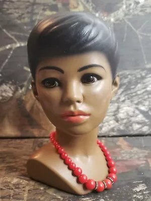 Vtg Marwal Ind. Inc Beautiful Lady Head Sculture Art Statue • $50