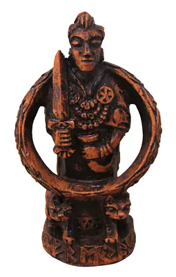 $16.99 • Buy Freya Figurine Wood Finish Norse Asatru Goddess Viking Rune Statue Dryad Design