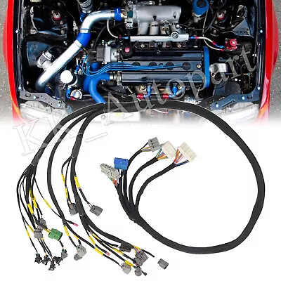 Engine Wiring Harness For Honda Civic Integra B16 D16 B18 OBD1 Budget D & B-Seri • $76.99