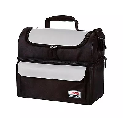 $36.69 • Buy New THERMOS Soft Lunch Lugger Insulated Dual Compartments Bag Carry Picnic